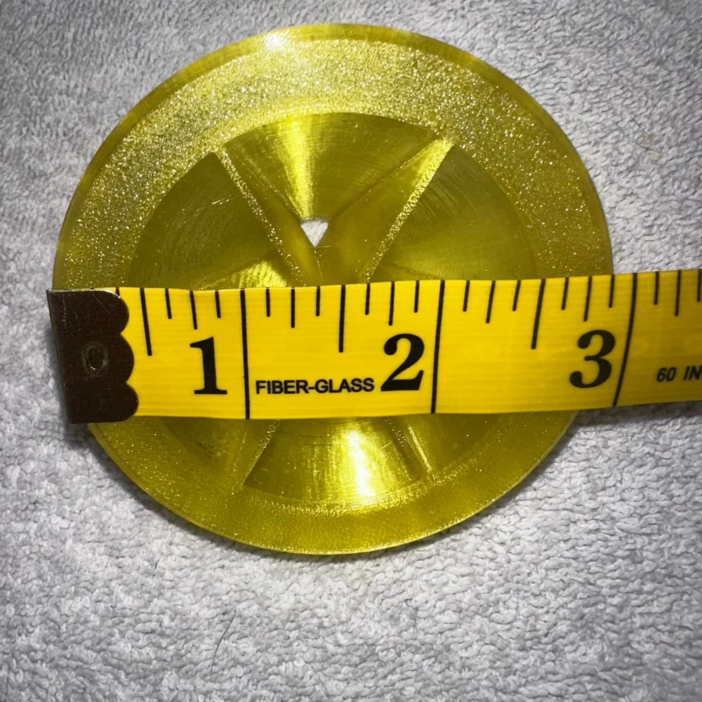 3D Printed Fruit Fly Mason Jar Lid Trap Fluorescent Yellow- Lid ONLY